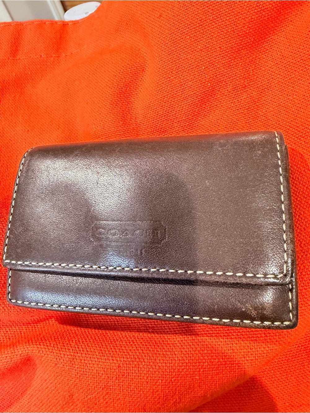 Coach SoHo collection unisex card case.